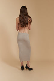 RIBBED BOTTOM PENCIL SKIRT