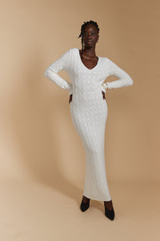 CABLE KNIT GOWN