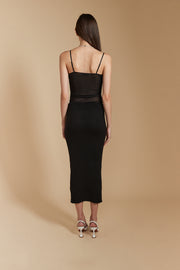 RIBBED BOTTOM PENCIL SKIRT