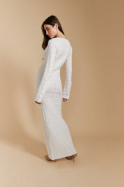 CABLE KNIT GOWN