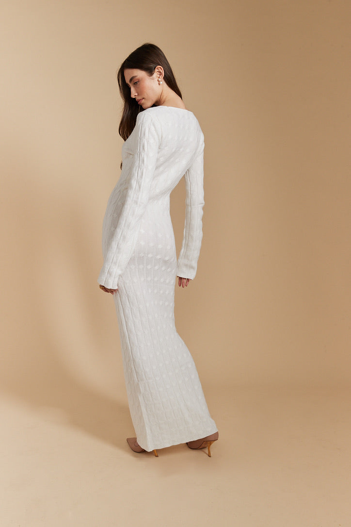 CABLE KNIT GOWN