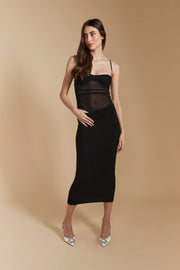 RIBBED BOTTOM PENCIL SKIRT