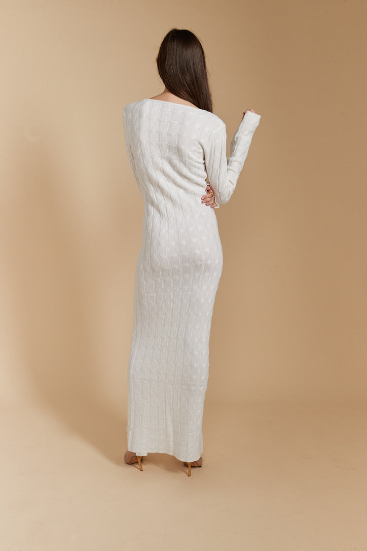 CABLE KNIT GOWN